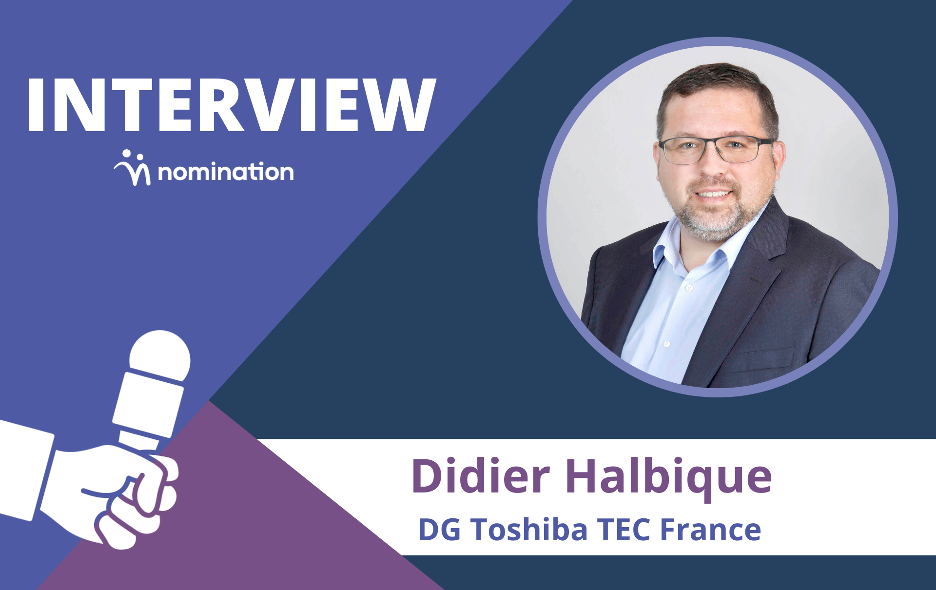 Didier Halbique, directeur général de Toshiba TEC France